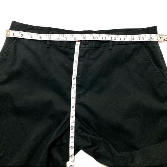 LAUREN Ralph Lauren Black Cotton Twill Pants Size 12 Work Office Business Casual - Picture 8 of 11
